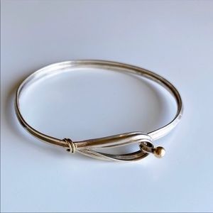 Tiffany & Co. Two Tone Hook Bangle Bracelet